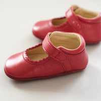 Abbey Shoes in Berry Red (Defect)