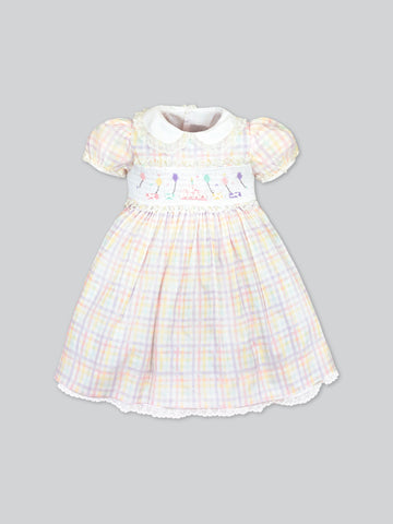 Anniversarie Dress in Rainbow Gingham