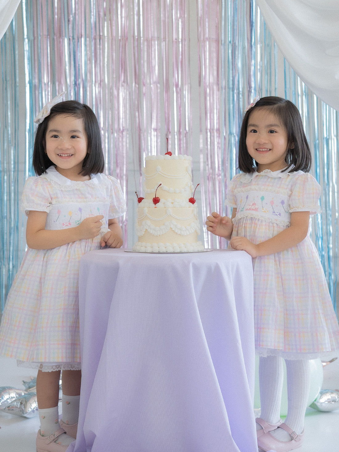 Anniversarie Dress in Rainbow Gingham