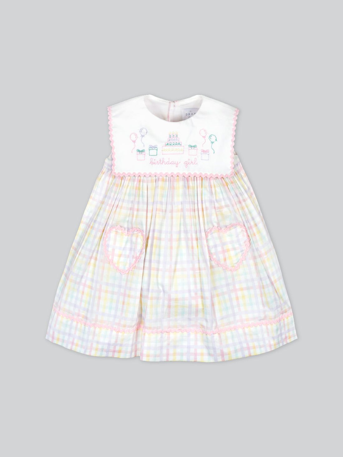 Confetti Dress in Rainbow Gingham