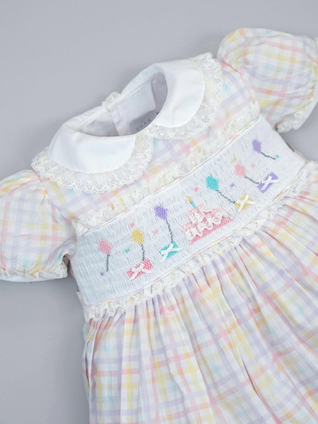 Anniversarie Dress in Rainbow Gingham