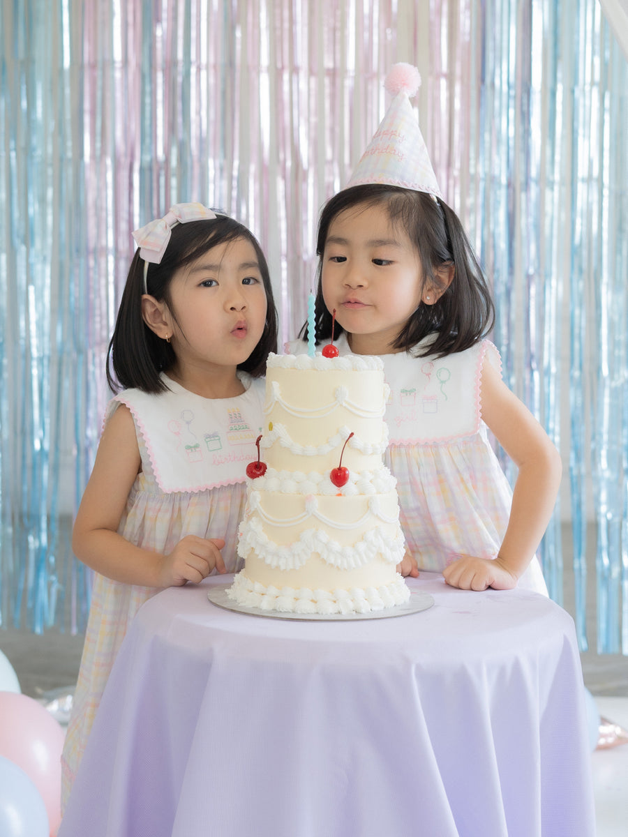 Confetti Dress in Rainbow Gingham