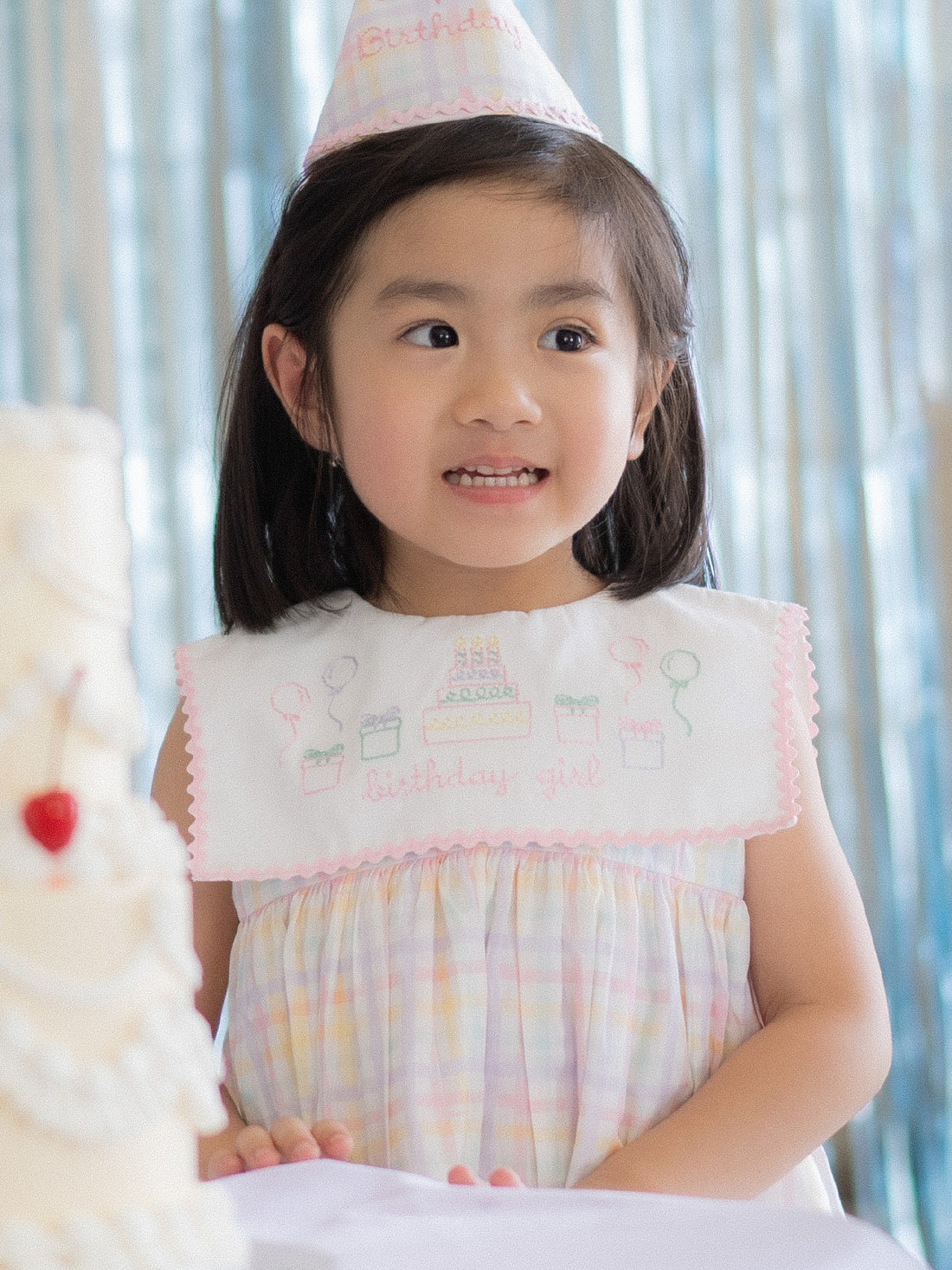 Confetti Dress in Rainbow Gingham