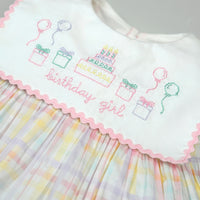 Confetti Dress in Rainbow Gingham