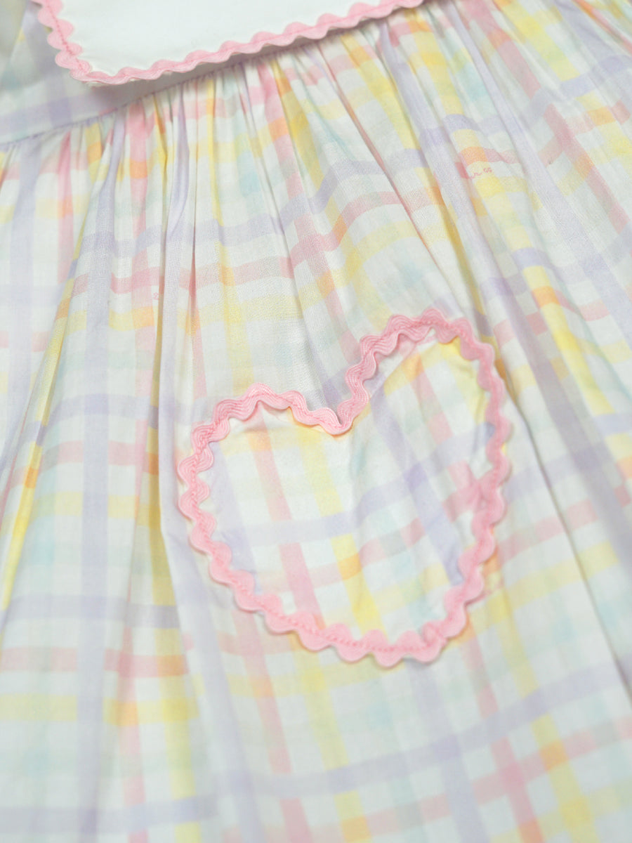 Confetti Dress in Rainbow Gingham