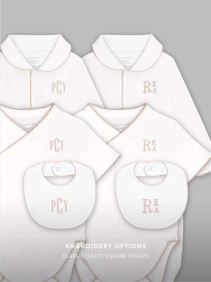 Set of 3 - Signature Bundle of Joy in Taupe Trims