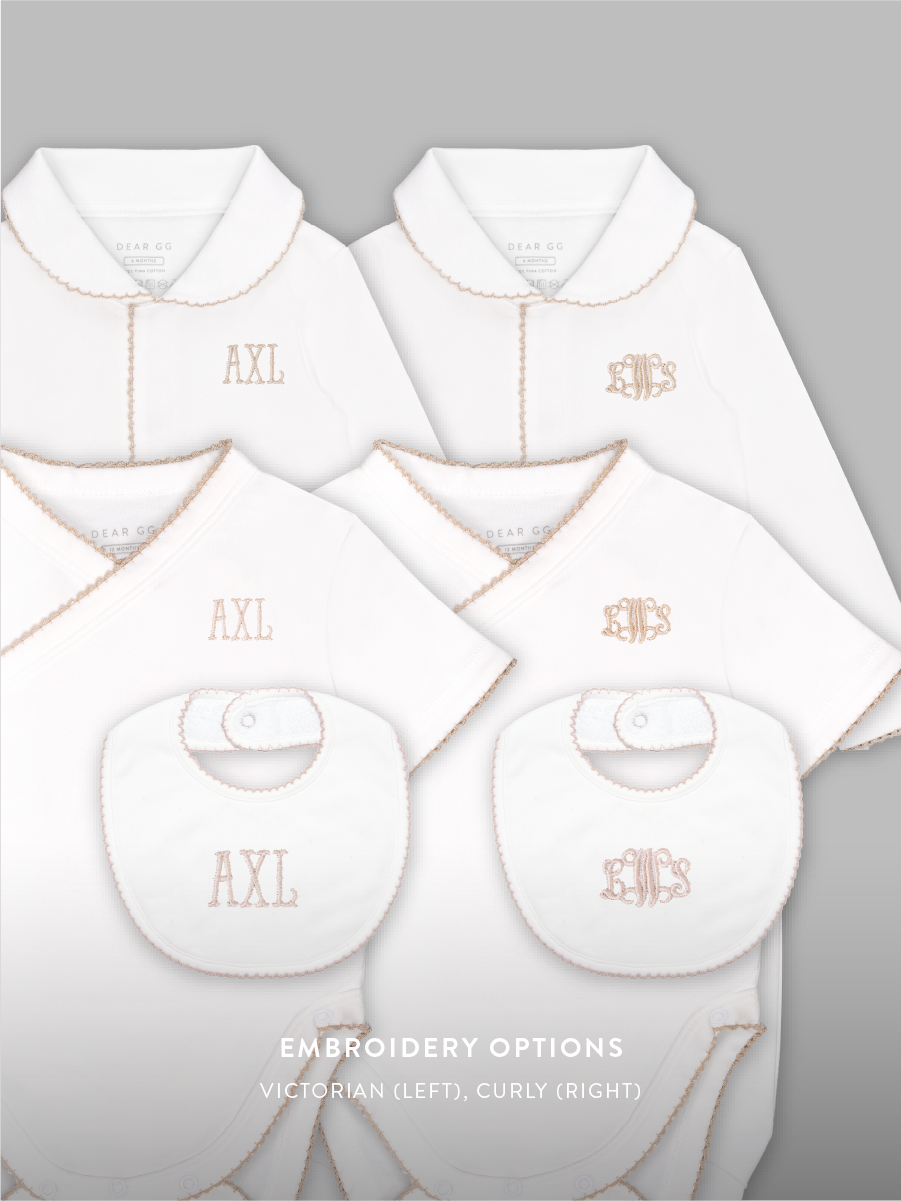 Set of 3 - Signature Bundle of Joy in Taupe Trims