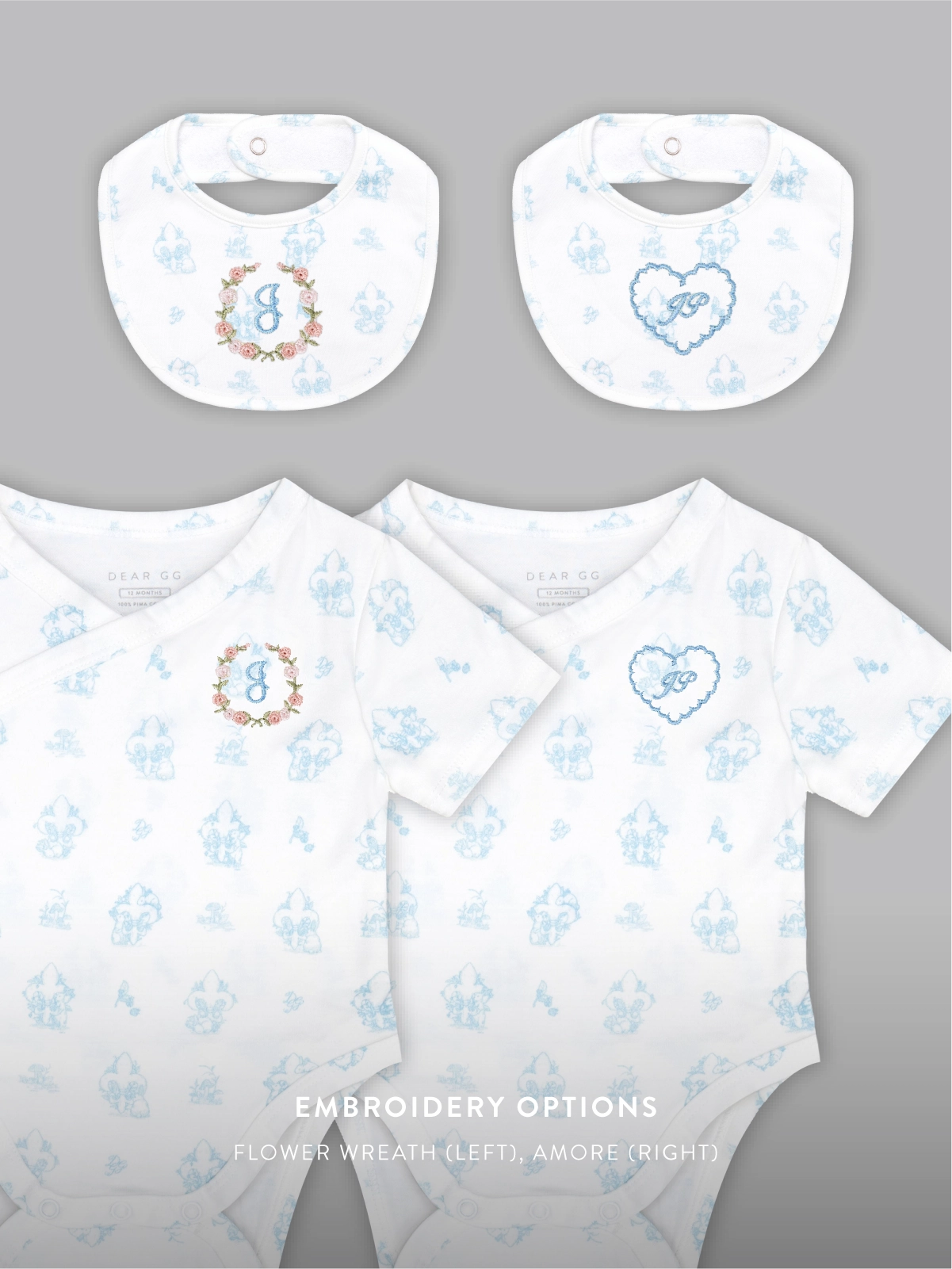 Set of 3 - Novelty Bundle of Joy in Baby Blue