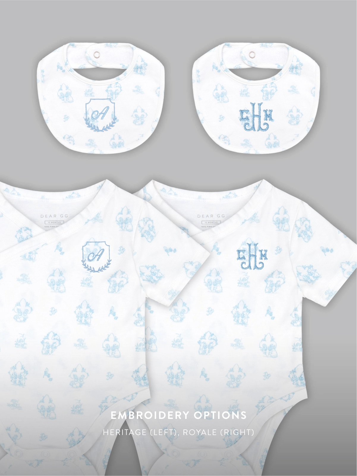 Set of 3 - Novelty Bundle of Joy in Baby Blue