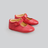 Abbey Shoes in Berry Red (Defect)