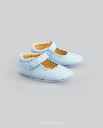 Abbey Shoes in Baby Blue (Defect)