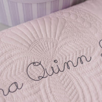 Heirloom Blanket in Blush Pink