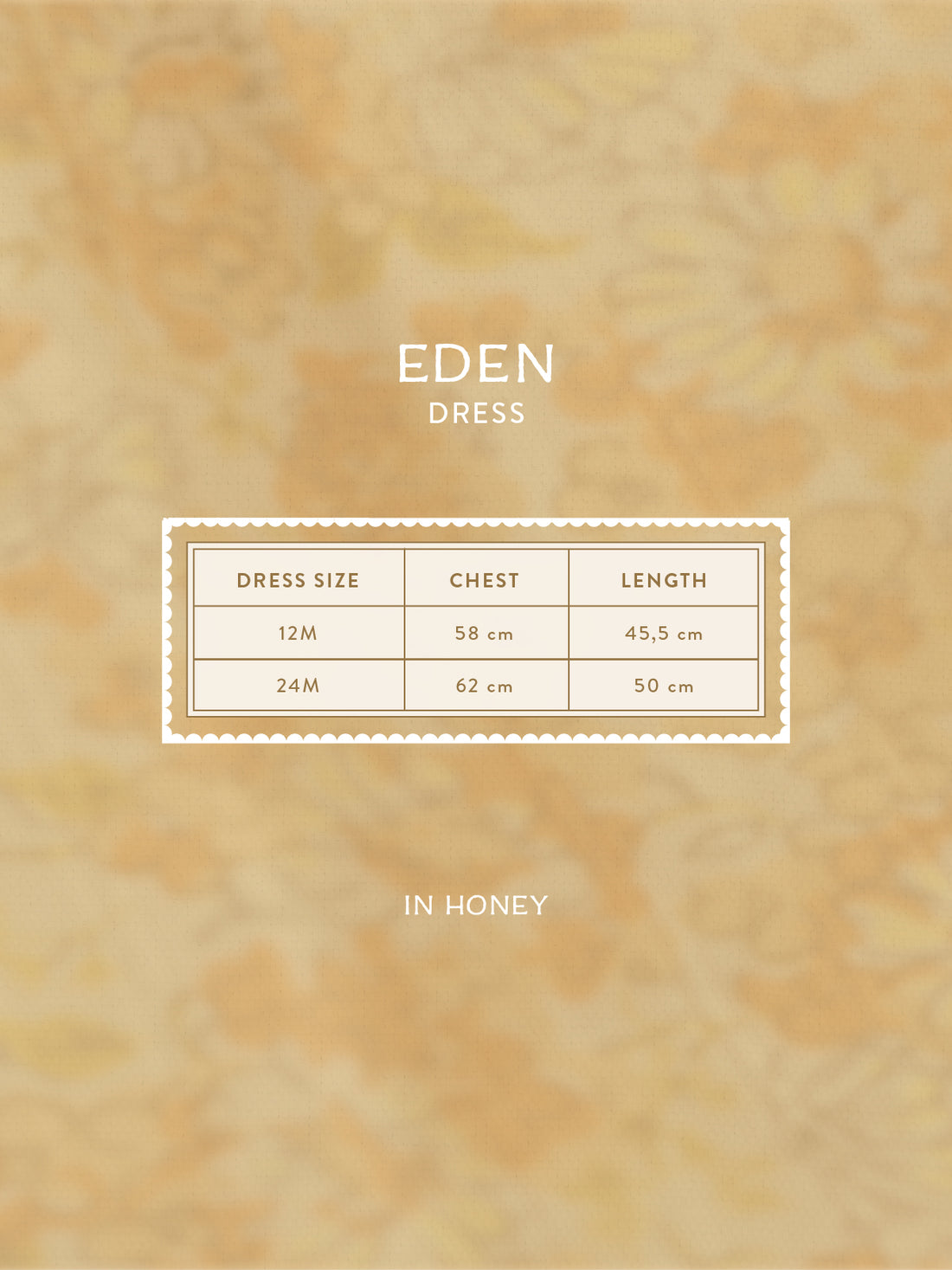 Eden Dress in Honey