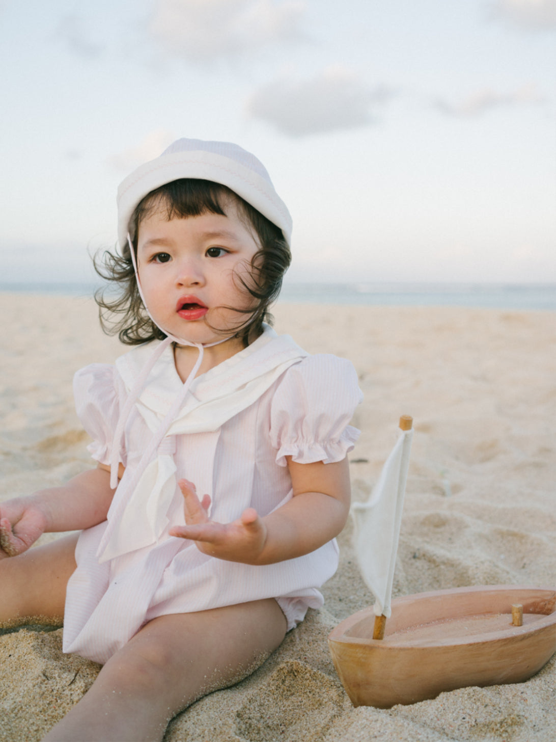 Fisher Romper in Baby Pink