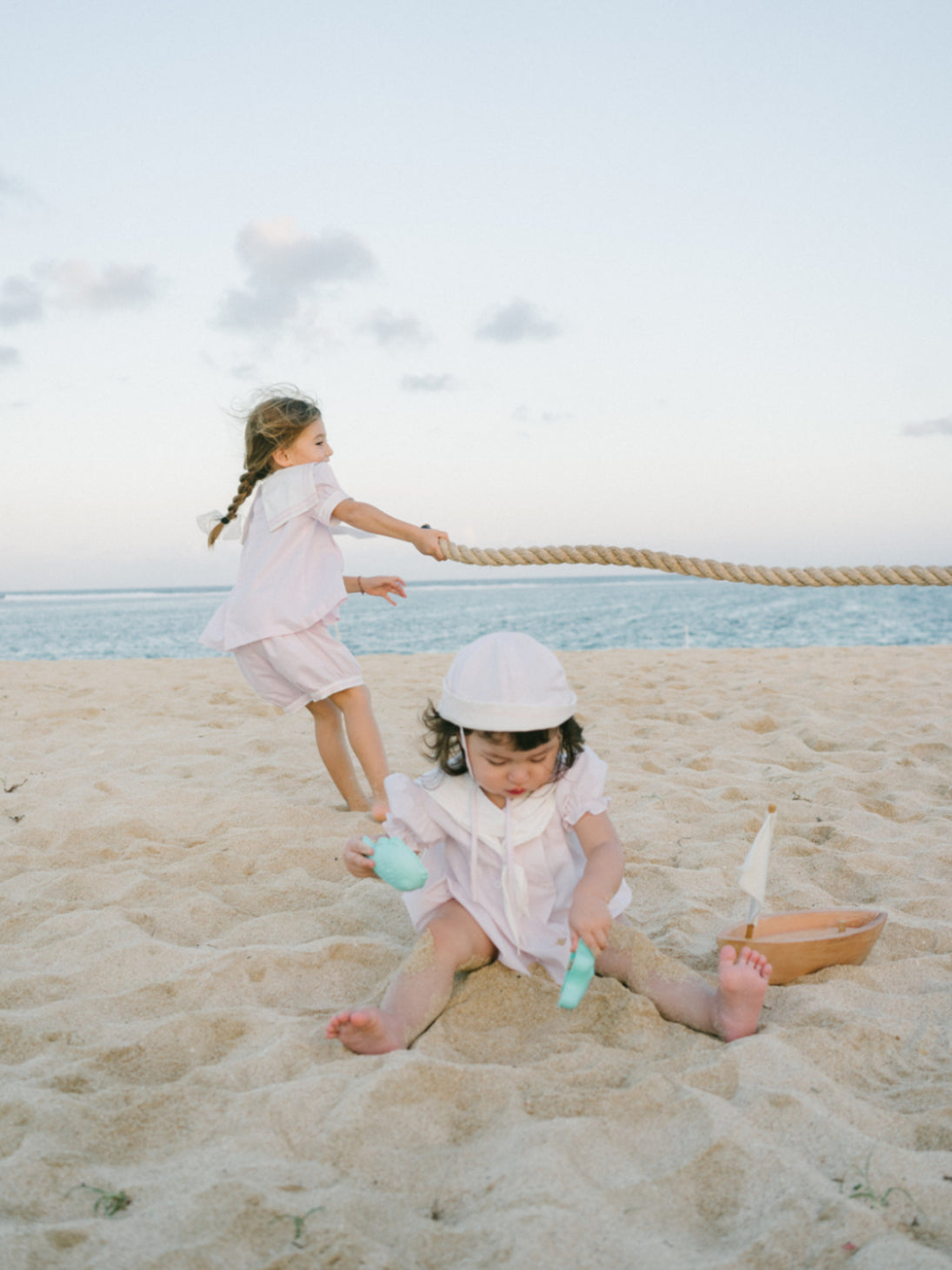 Fisher Romper in Baby Pink