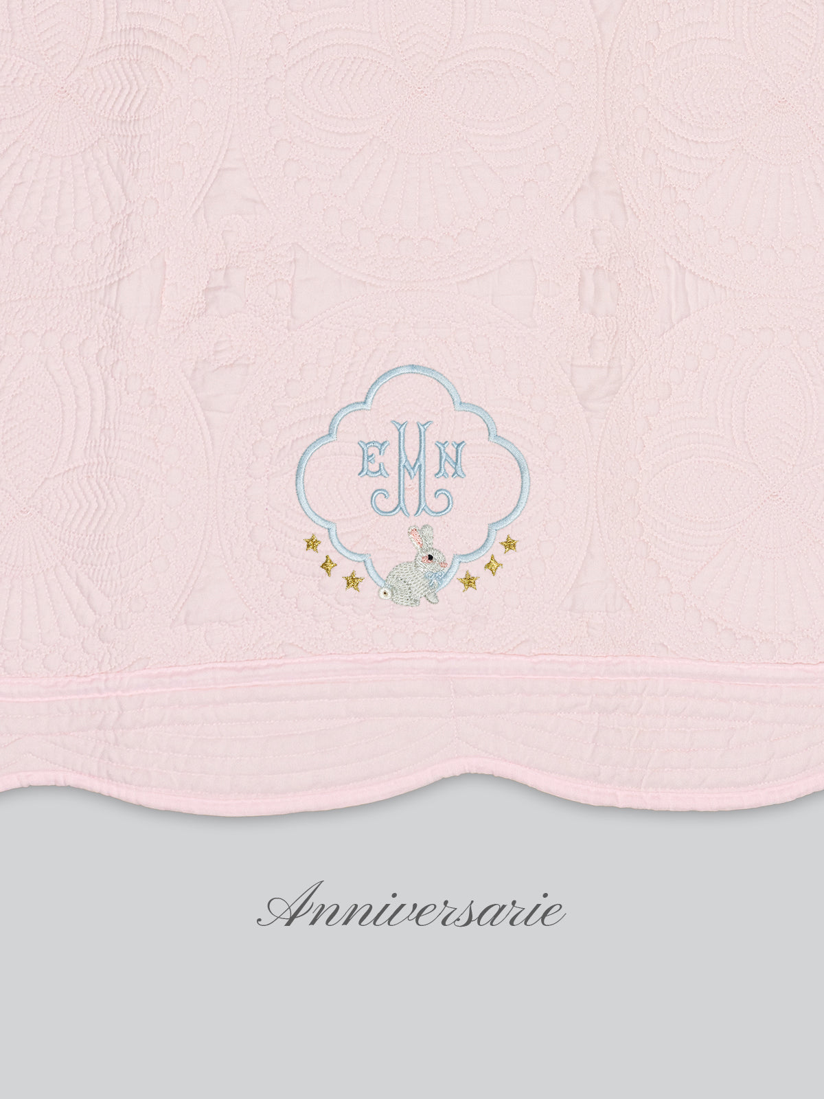 Heirloom Blanket in Blush Pink