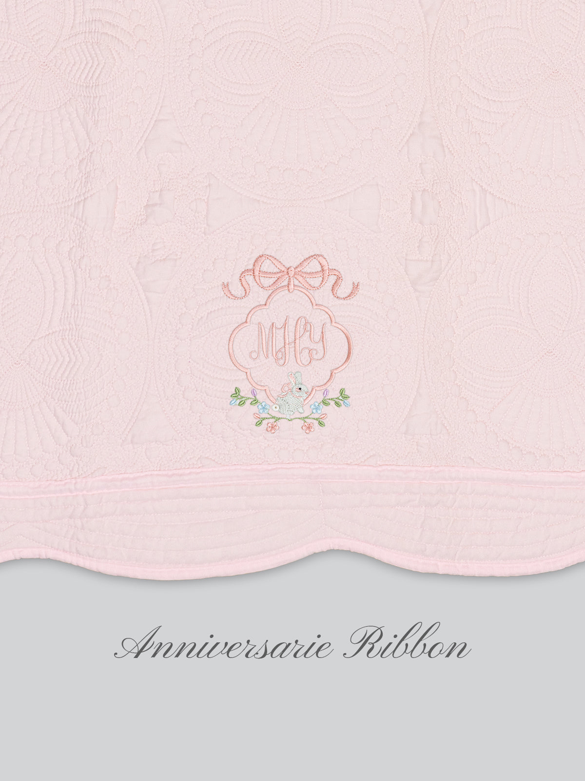 Heirloom Blanket in Blush Pink