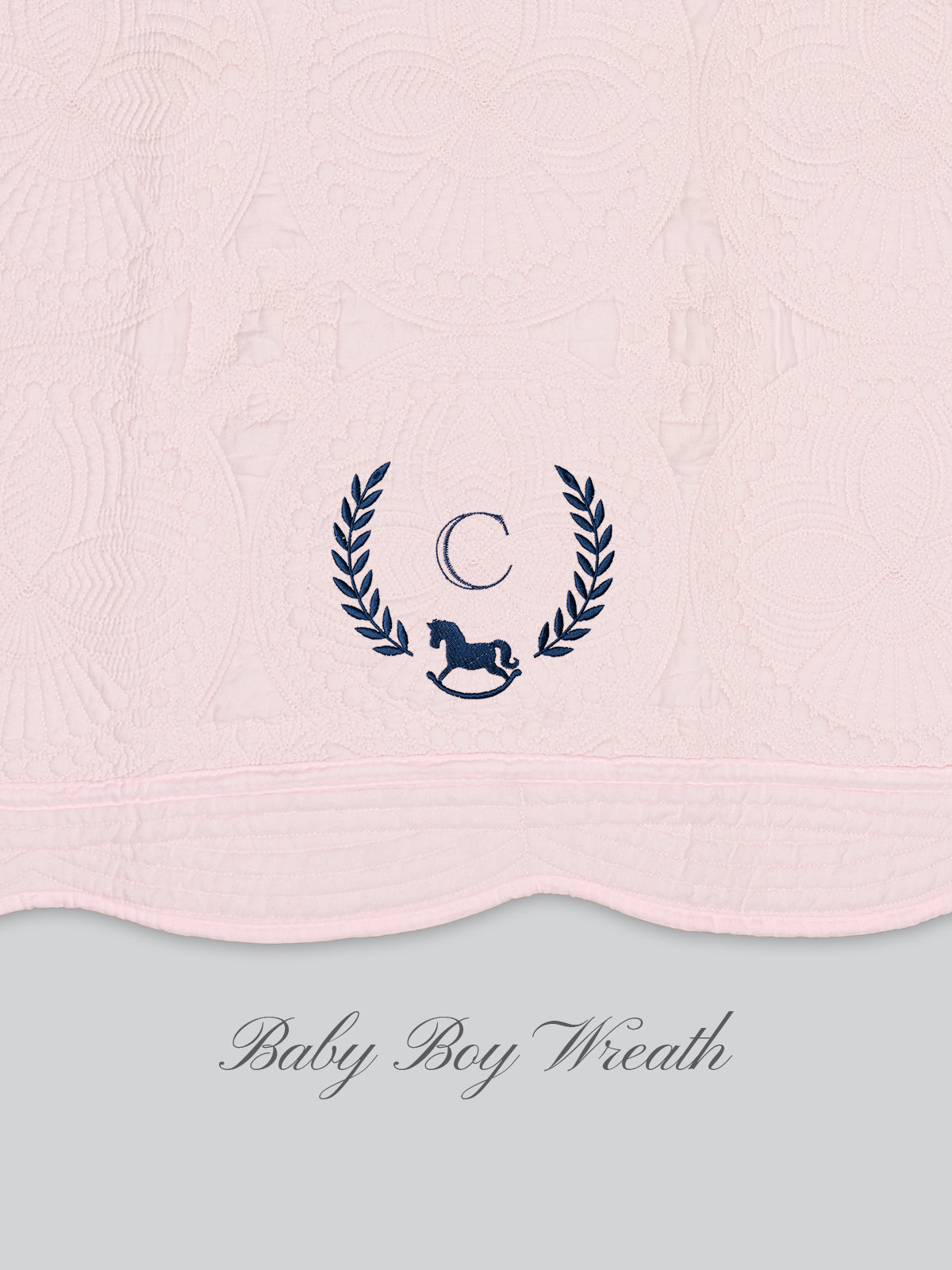 Heirloom Blanket in Blush Pink