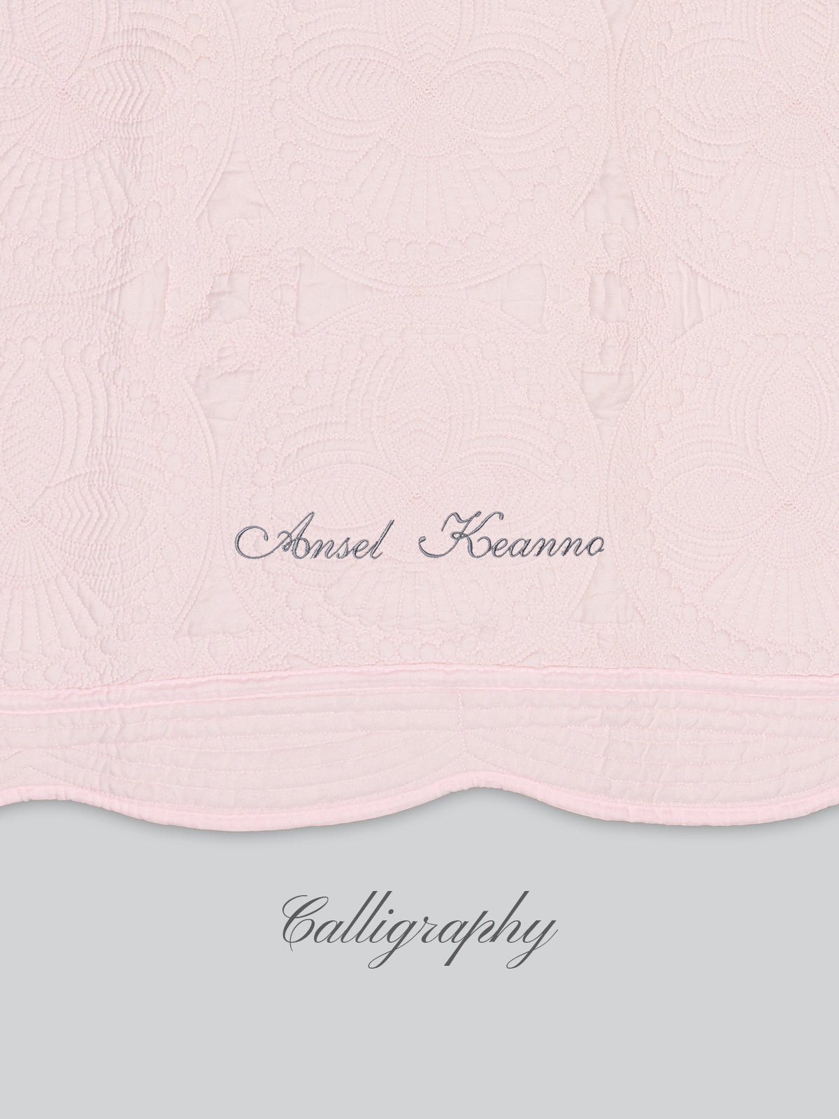 Heirloom Blanket in Blush Pink