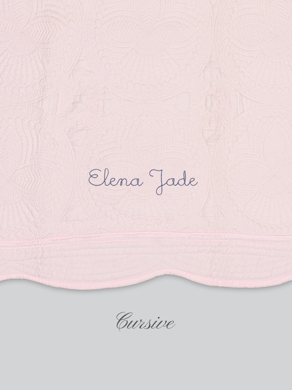 Heirloom Blanket in Blush Pink