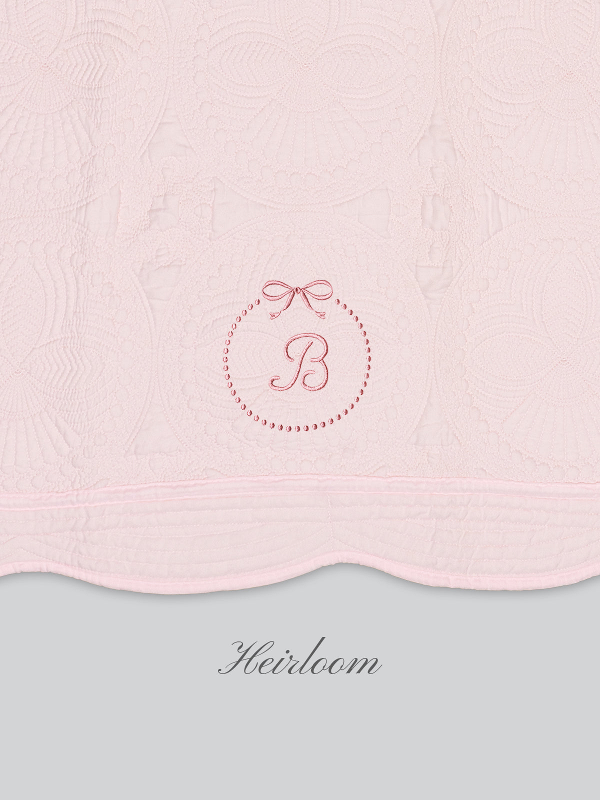 Heirloom Blanket in Blush Pink