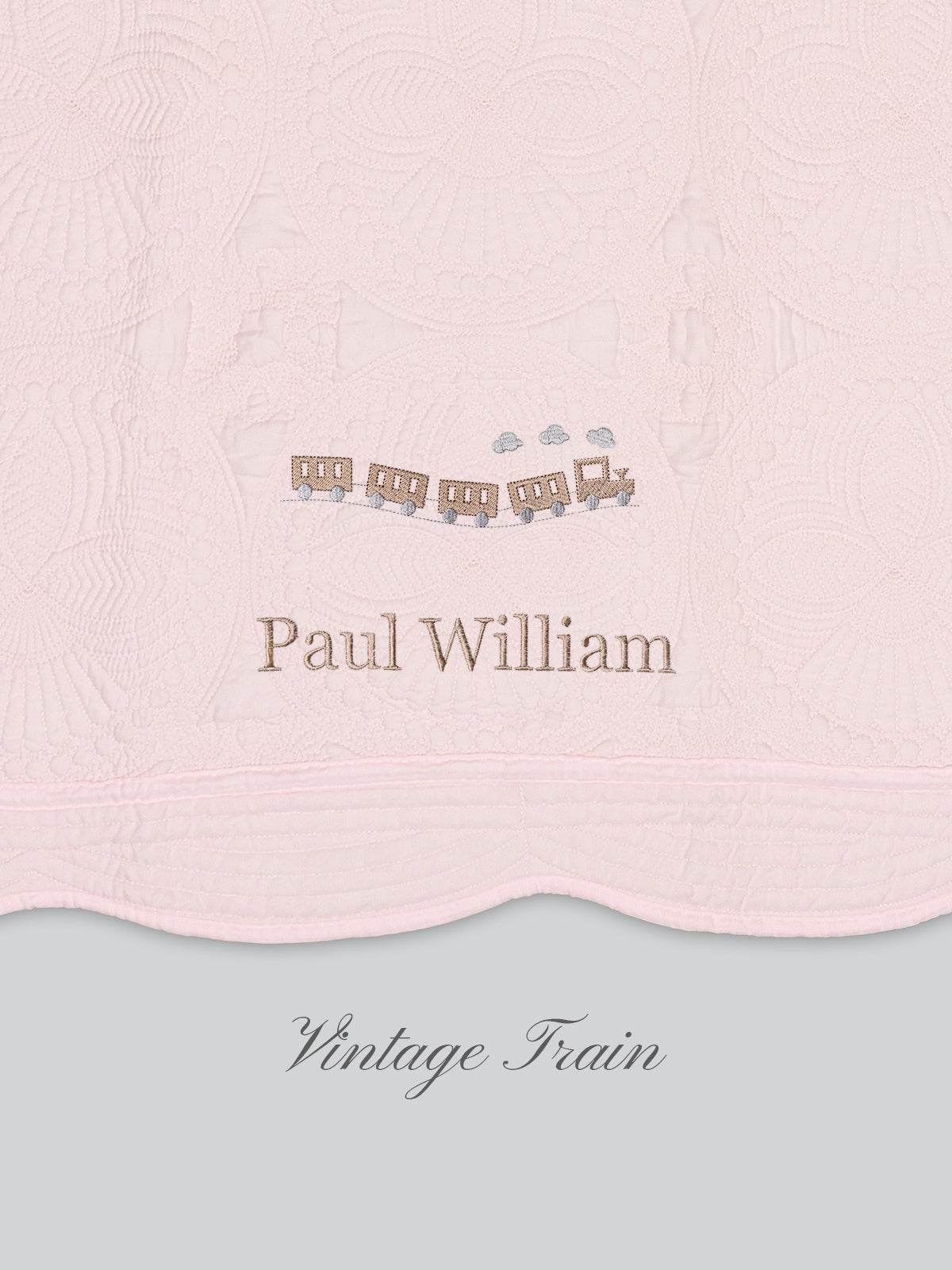 Heirloom Blanket in Blush Pink
