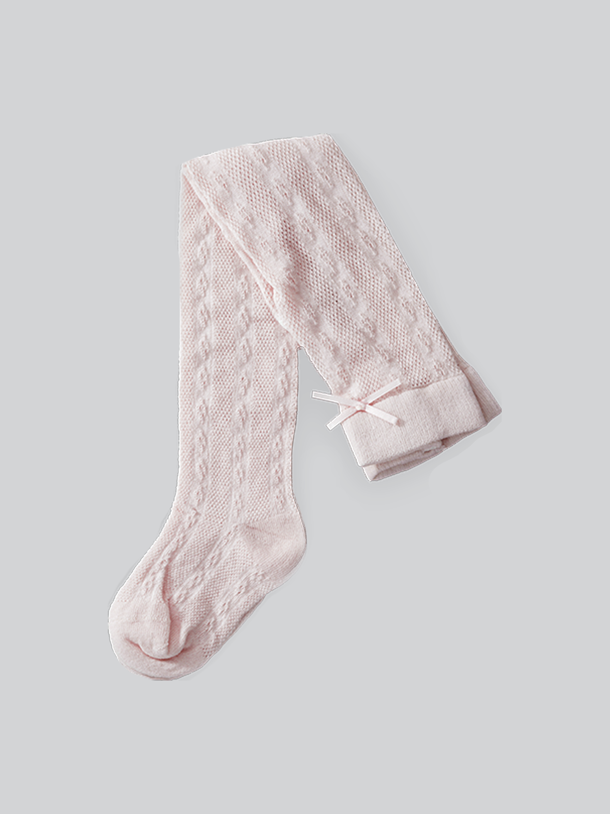 Baby Bow Cotton Mesh Tights