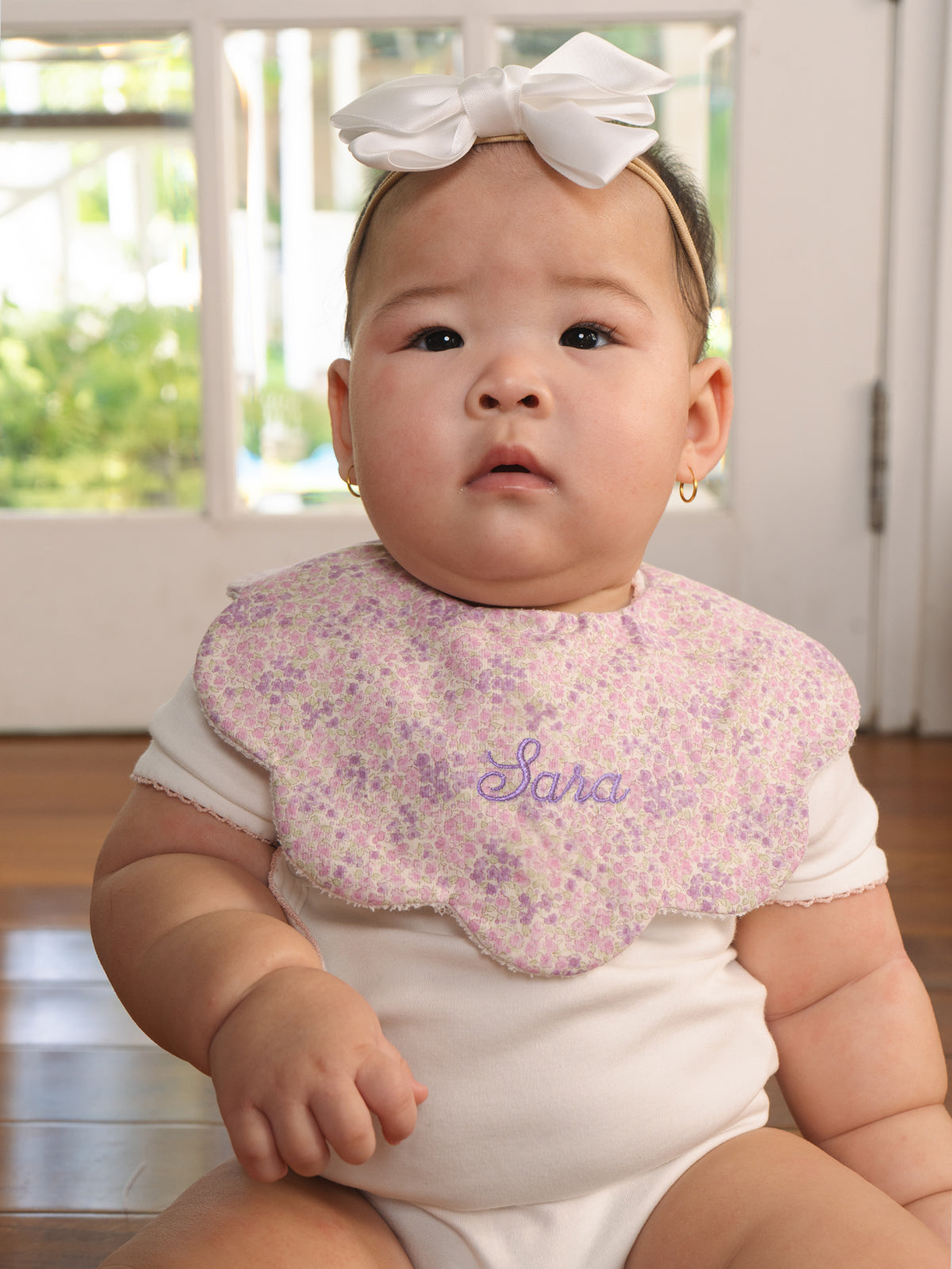 Soft Petal Bib Bundle in Purple