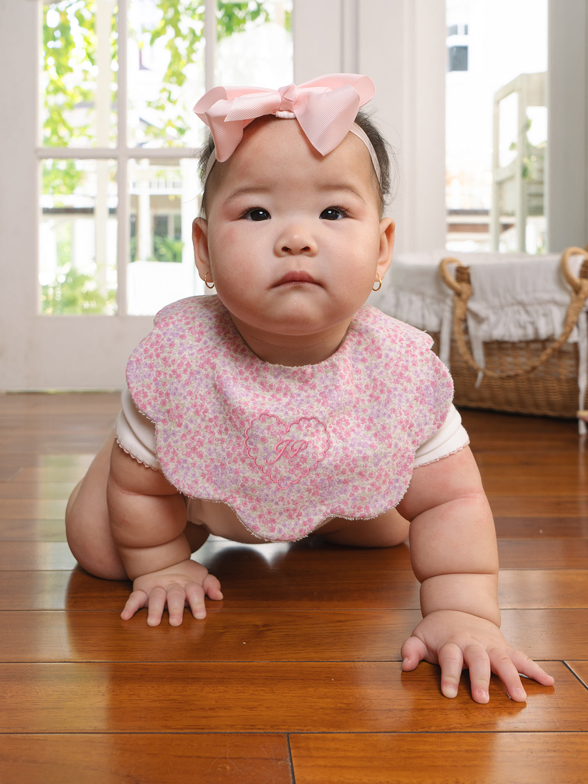 Soft Petal Bib Bundle in Pink