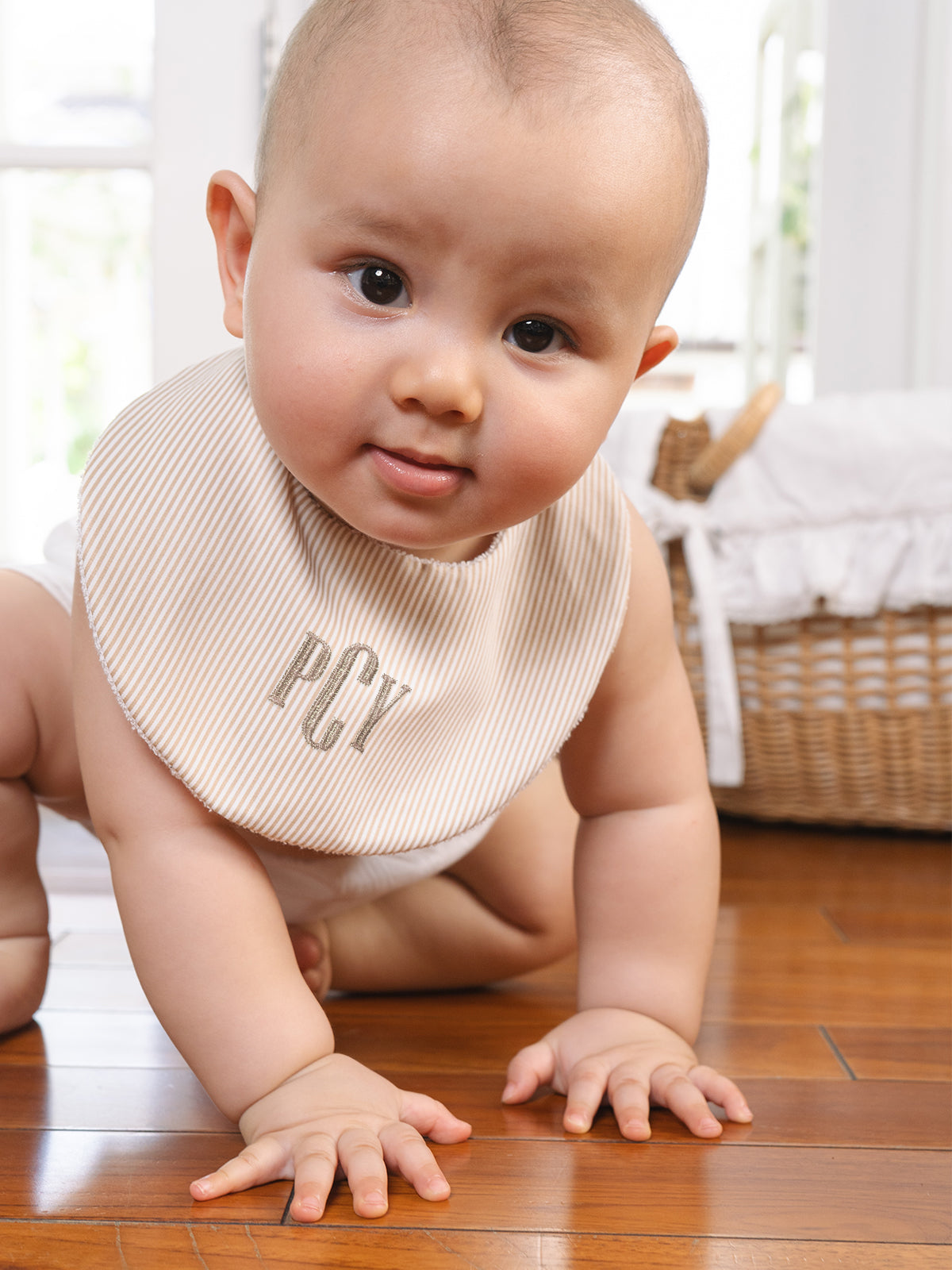 Soft Rounded Bib Bundle in Blue