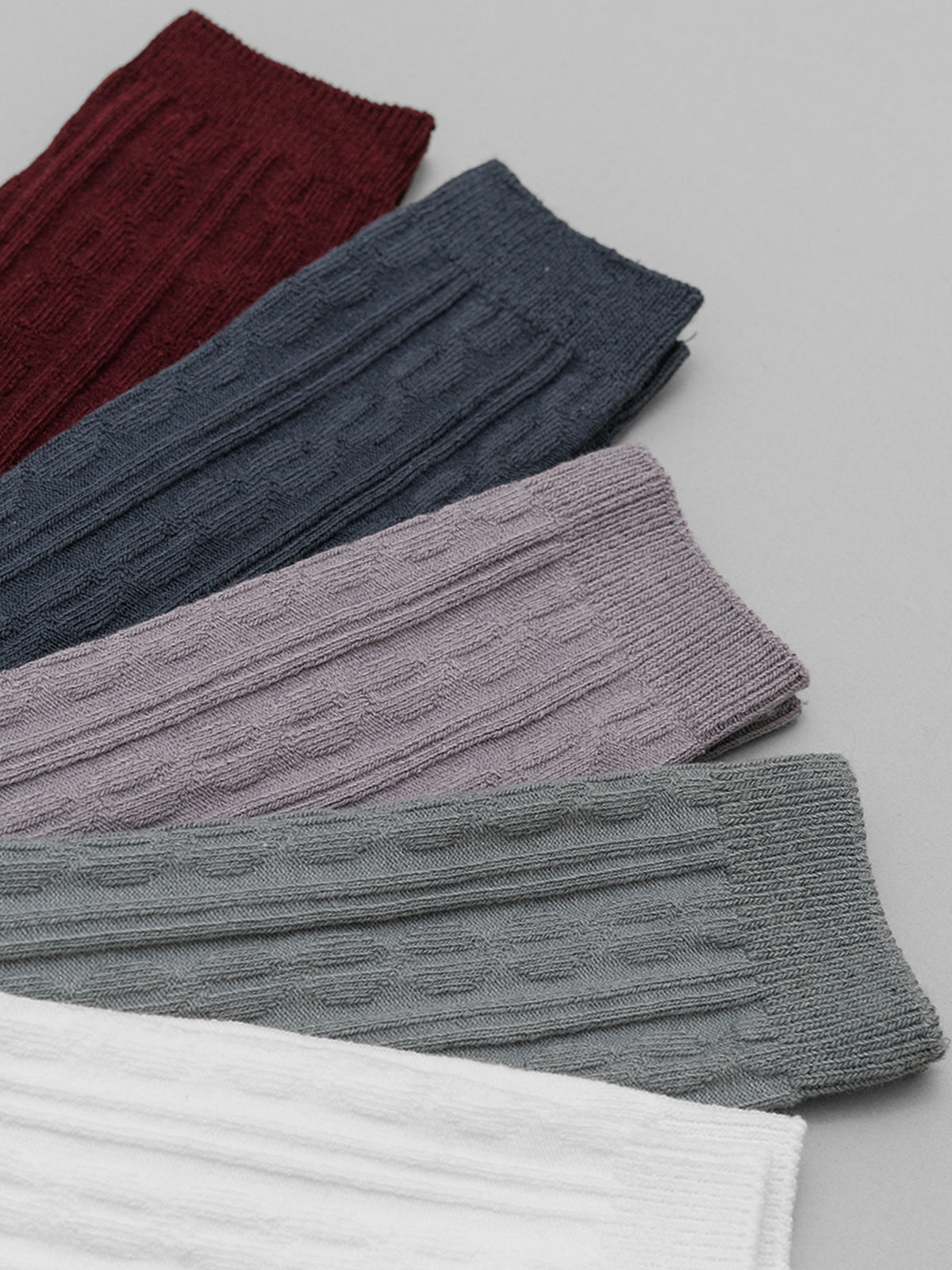 Textured No. 3 Cotton Knee-High Socks