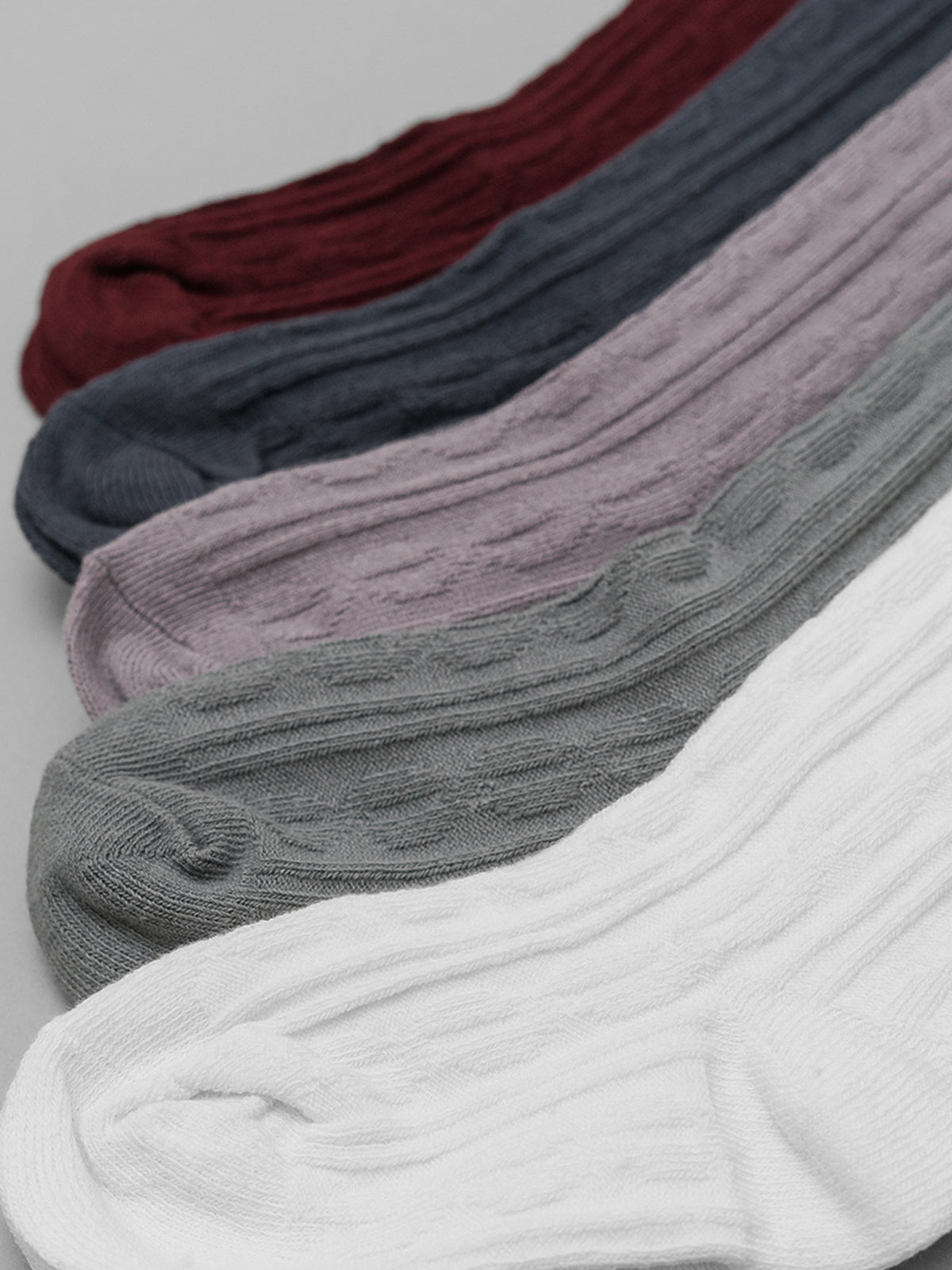 Textured No. 3 Cotton Knee-High Socks