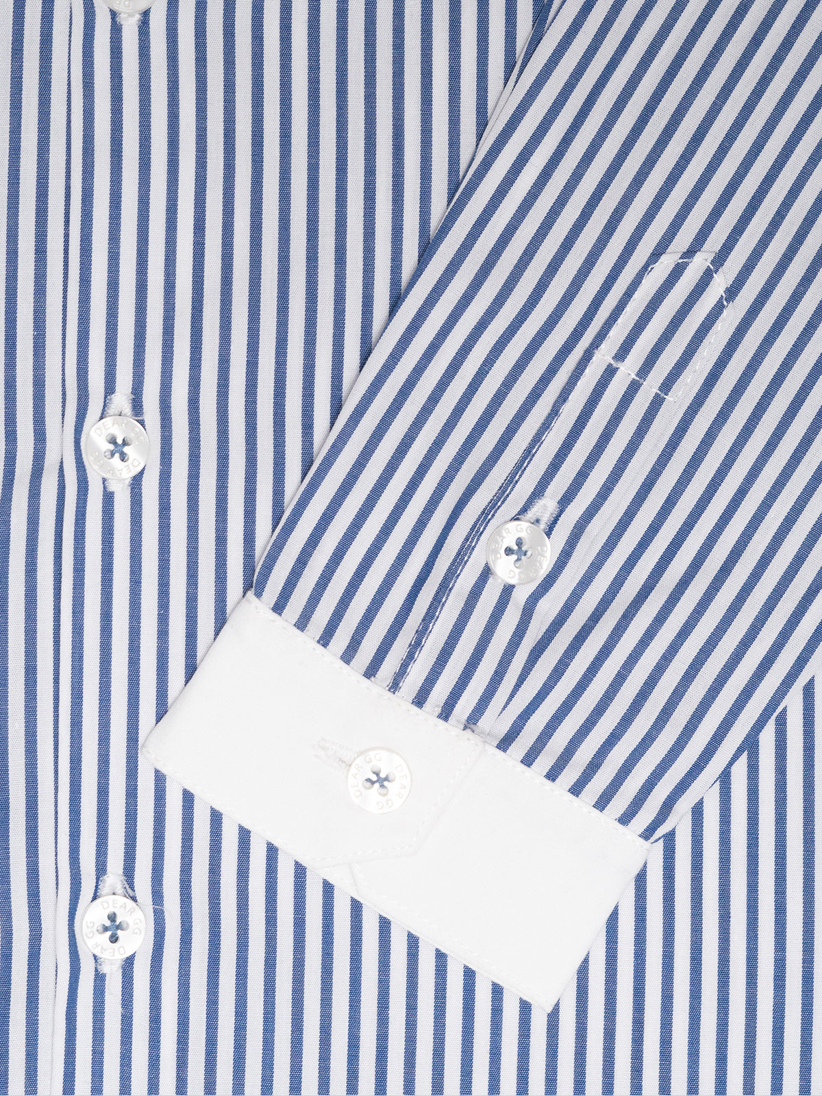 The Weekend Long Sleeves Shirt in Marine Stripes