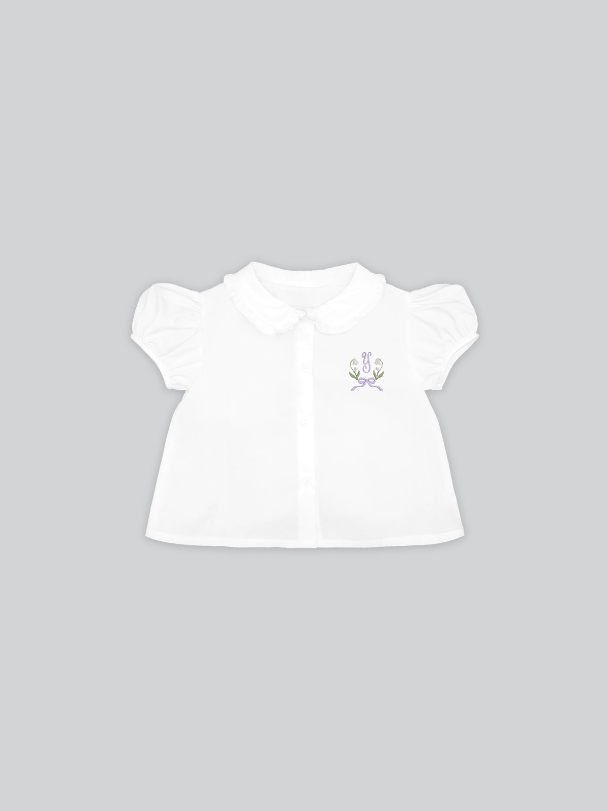 The Sweetheart Puffed Sleeves Shirt in Off-White