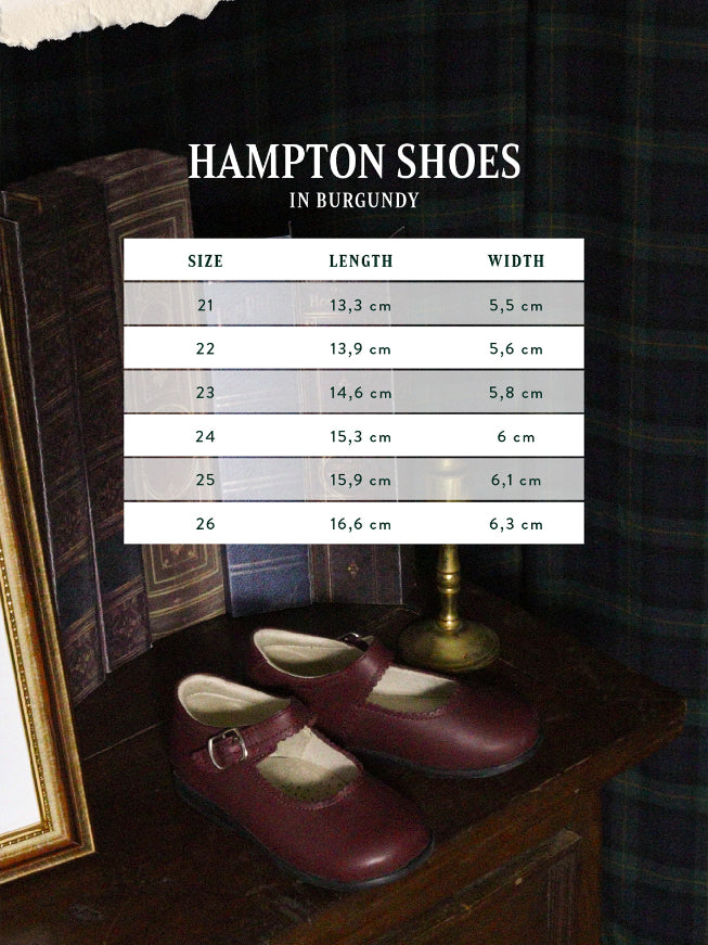 Hampton Shoes in Burgundy