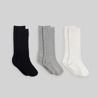 Textured No. 2 Cotton Knee-High Socks for Unisex