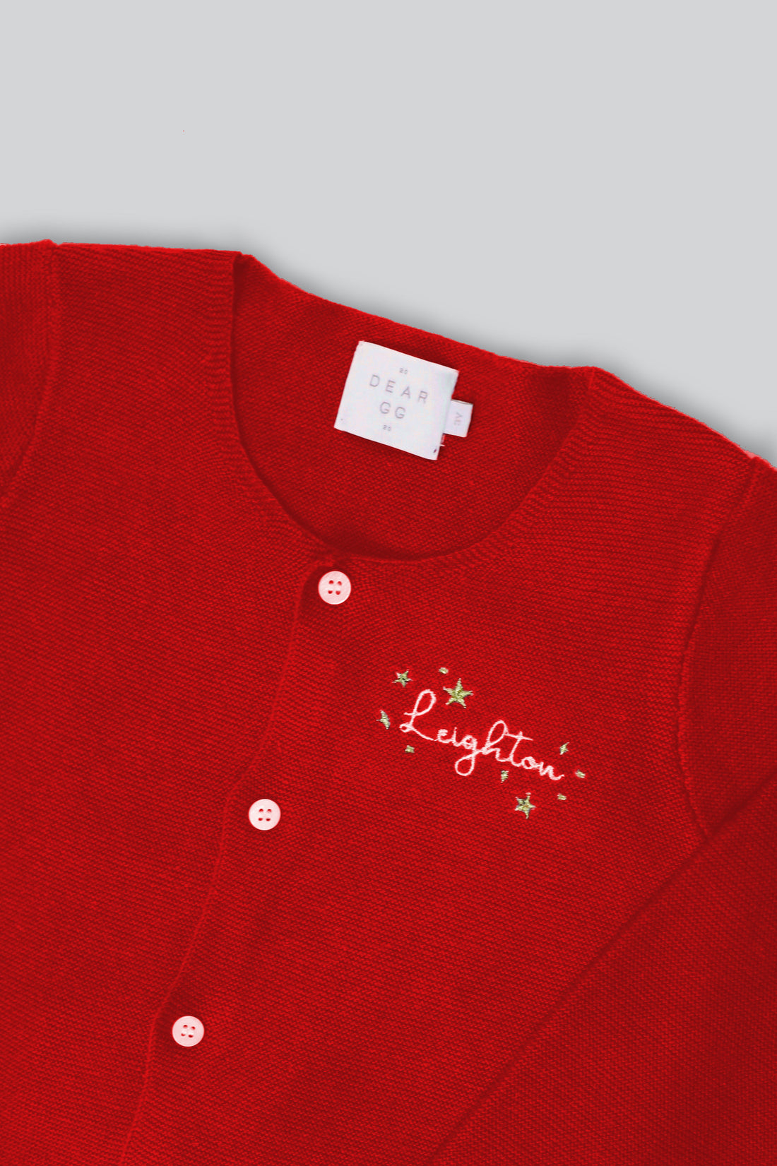 The Ultimate Cotton Cardigan in Christmas Red