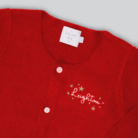 The Ultimate Cotton Cardigan in Christmas Red