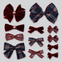 Assorted Holiday Bow Hair Clips