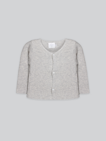 The Ultimate Cotton Cardigan in Heather Grey