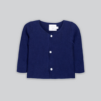 The Ultimate Cotton Cardigan in Navy Blue