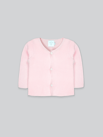 The Ultimate Cotton Cardigan in Pastel Pink