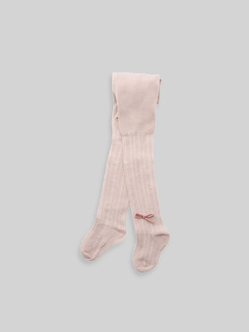 Cotton Tights in Dusty Rose